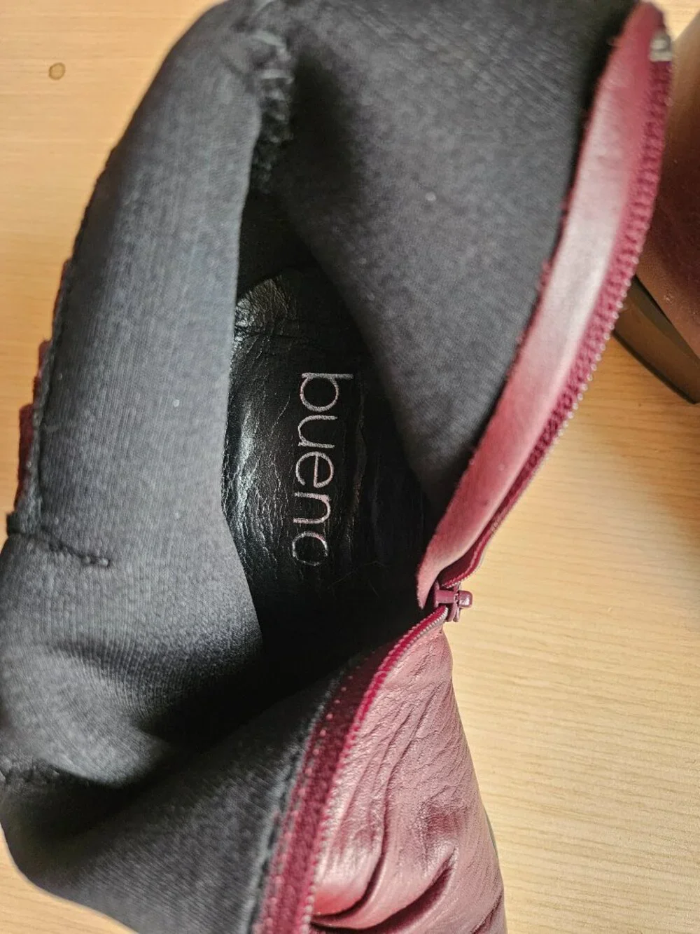 Bueno Connie Mid-Height Boots in Merlot Sz 38 (7.5) - Picture 5 of 5